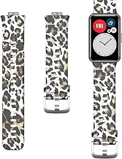 Warable Devices Accessories - band for Huáwéi watch fit strap Wristband Bracelet Accessories Printing Camouflage wrist strap for Huáwéi watch fit band (Leopard For Huáwéi Watch fit)