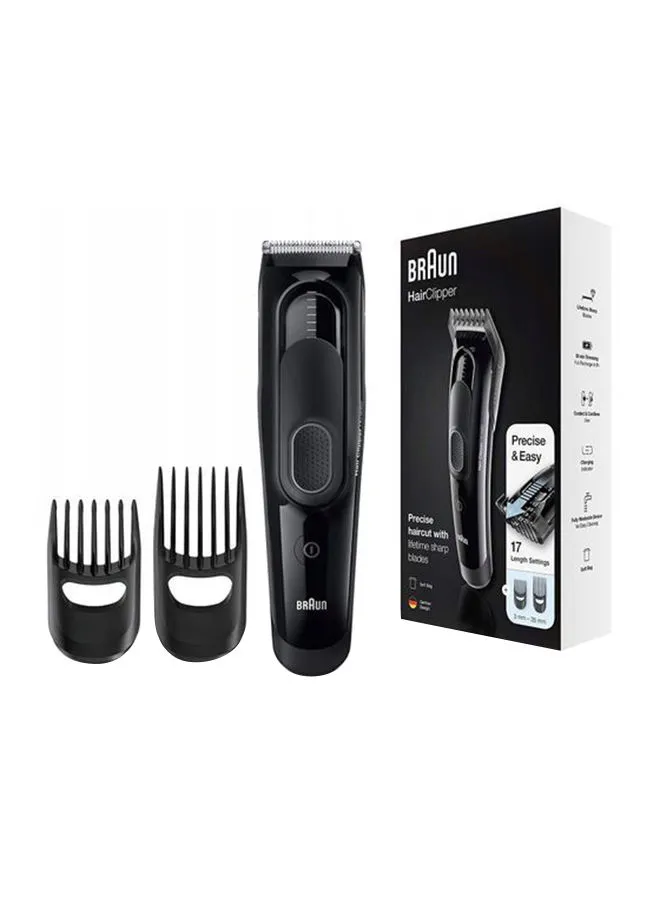 BRAUN 2-Comb Hair Clipper HC5050 Black