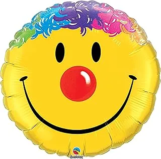 Qualatex Round Smile Face Foil Balloon, 36-Inch Size