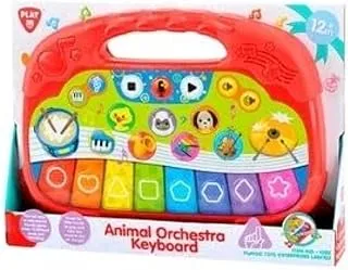 Playgo Baterry Operated Animal Orchestra Keyboard, Multicolour