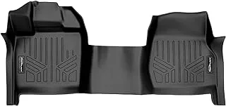 MAX LINER - A0347 MAXLINER Floor Mats 1st Row 1pc Liner Black for 2015-2018 Ford F-150 Regular Cab with Bench Seat and Vinyl Flooring Only