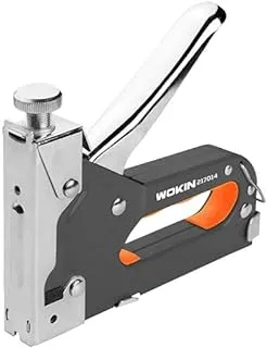 WOKIN Heavy Duty 3-Way Staple Gun - 4 -14Mm (Orange Black)