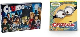 Hasbro Gaming Cluedo The Classic Mystery Board Game & Minions 2 Operation