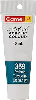 Camel Series 1 Artist Acrylic Colour 40 ml, 359 Phthalo Turquoise