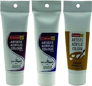 Camel Series 1 Artist Acrylic Colour 40 ml, 023 Brilliant Purple