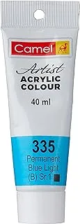 Camel Series 1 Artist Acrylic Colour 40 ml, 335 Permanent Blue Light