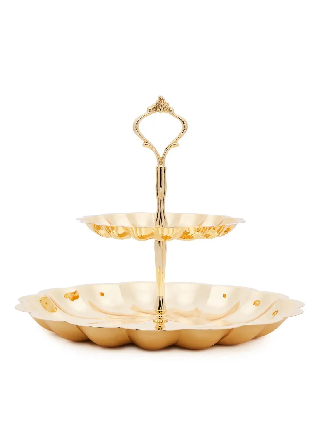 LINKAGE Candy Dish 2 Tier Gold Standard