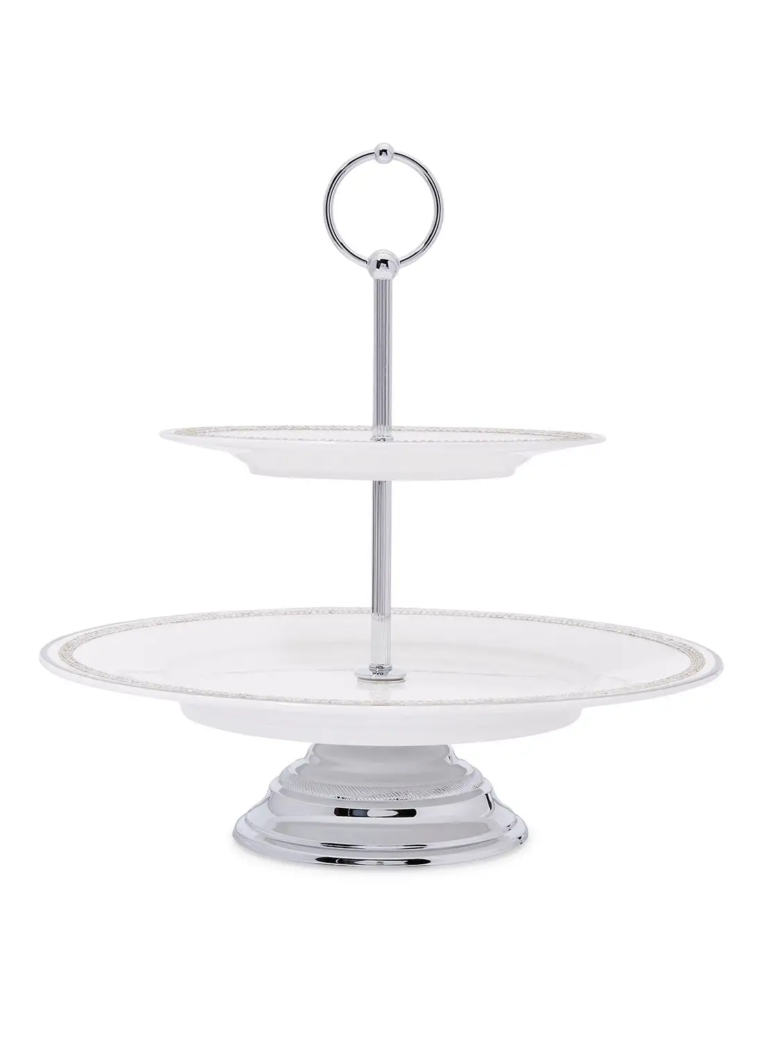 LINKAGE Candy Dish Big 2 Tier With Ceramic Plates Standard