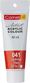 Camel Series 3 Artist Acrylic Colour 40 ml, 041 Cadmium Red