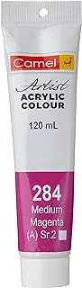 Camel Series 2 Artist Acrylic Paint 120 ml, 284 Medium Magenta