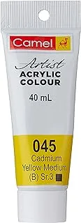 Camel Series 3 Artist Acrylic Colour 40 ml, 045 Cadium Yellow