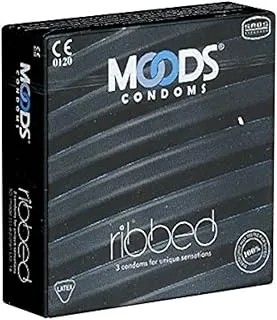 MOODS Ribbed 3 Condoms