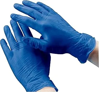 Kleen Grip 100 Blue Disposable Vinyl Gloves Powder Free Large