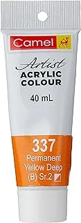 Camel Series 2 Artist Acrylic Colour 40 ml, 337 Permanent Yellow Deep