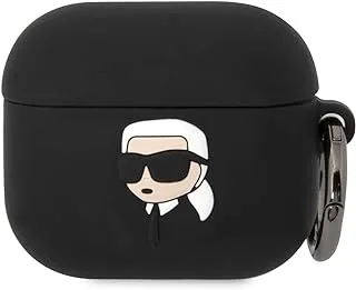 Karl Lagerfeld 3D Silicone NFT KARL لـ Airpod 3 - أسود