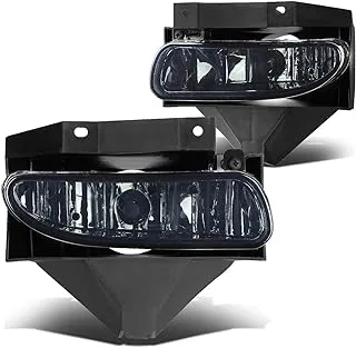 DNA MOTORING FL-ZTL-115-SM Front Bumper Fog Light Driver & Passenger Side Enhance visibility [Compatible with 99-04 Ford Mustang GT]