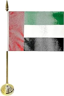 Smiffys UAE Table Flags 3Pcs/Pk 15x21cm