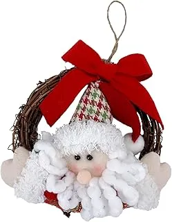 Santa Wreath Hanging Decoration 14cm