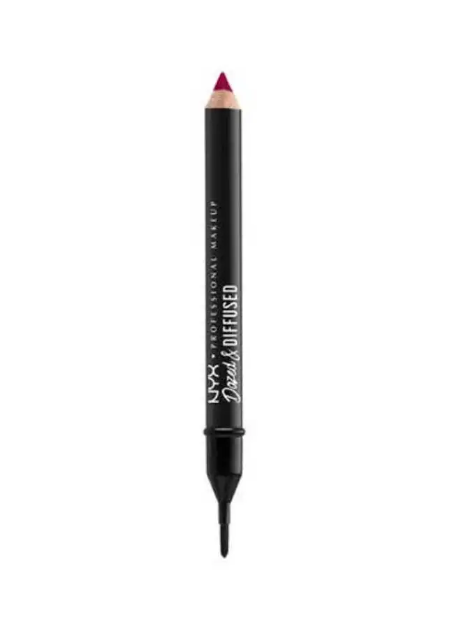 NYX Professional MAKEUP 2-In-1 Blurring Lipstick Pencil وفرشاة الشفاه 06 Get Down