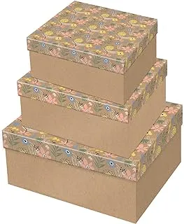 GiftMaker Floral Blush Nested Boxes S