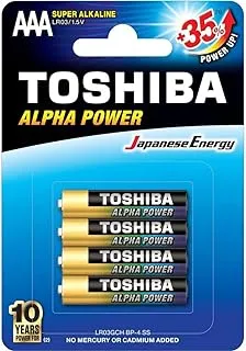 TOSHIBA ALPHA POWER AAA - 4 BATTERY PACK