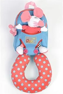 Dolce Dolce Mouse Back Pack With Neck Support Plush Toy, Piece Of 1