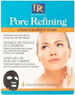 Daggett & Ramsdell Pore Refining Charcoal Sheet Mask, 4 Sachets Mask