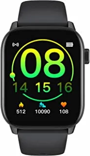 Lazor Core Smart Watch Touch Screen Multiple Watch Face Daily Activity Tracking With Health Tracker, Black, 1.69'', Bluetooth