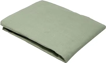 IBed homeFitted sheet 2Pcs Set - Cotton 144 Thread Count, Single Size, Green Fawn