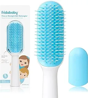 Frida Baby Fridababy Fine Or Straight Hair Detangling Kids Brush, Detangles Knots Without Tears Breakage, Comb Teeth And Bristle Design