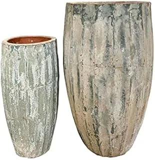 Dubai Garden Centre Ceramic Rustic Pot, Large