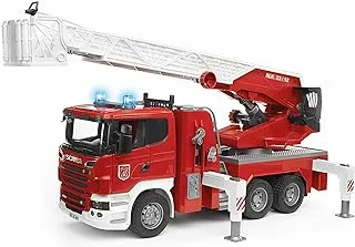 Bruder Scania R-Series Fire Engine Slewing Ladder, Water Pump and Lights and Sounds Module