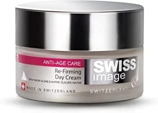 Swiss Image Anti-Age 46+ Refirming Day Cream 50 ml | Promotes Skin's Elasticity And Firmness | With Snow Algae & Alpine Glacier Water | Collagen Boosting, All Skin Types