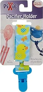 Pixie Pacifier Holder Duck Print, Pack Of 6