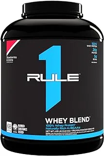 R1 WHEY BLEND 70 خدمة فراولة وكريم 5.08 رطل: 00496