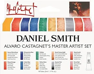 DANIEL SMITH Watercolor Set 5ml Tubes - Alvaro Castagnet Watercolor Set - 10 Tubes, 285610016,Gold, 0.17 Fl Oz (Pack of 10)