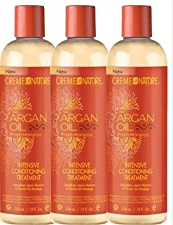 Creme Of Nature Argan Oil Conditioner Intense Treatment 12 Ounce (354Ml) (3 Pack)