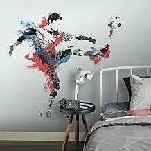 Roommates Soccer Champion Giant Wall Decal, Multi-Colour, RMK2490GM