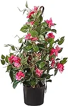 Nearly Natural 24” Bougainvillea Artificial Climbing Silk Plants, Green/Pink