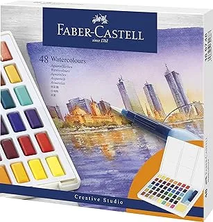 Faber-Castell 169748 Watercolour Box With 48 Watercolour Colours