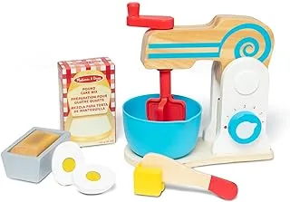 Melissa & Doug 9840 Wooden Make-A-Cake Mixer Set