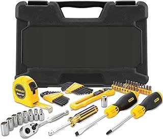 Stanley Stmt0-74864 Tool Composition – Measure – Screwdriver – Ratchet 1/4 – Cutter – Sockets – Allen Keys – Screwdriver Bit Holder – Comes In A Durable Case – 51 Pieces