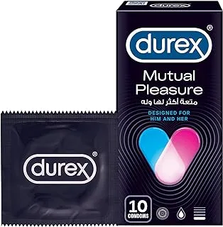 Durex Mutual Pleasure Condoms Designed for Him & Her- 10 Pieces