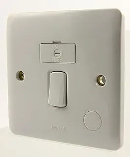 Legrand Synergy White Fused Switch - Double pole 13A 250V With Power Indicator 730037