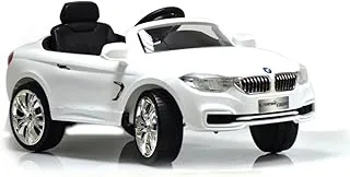 Licensed Remote Controlled BMW 4 Series Coupe Ride On Car, White [669R]