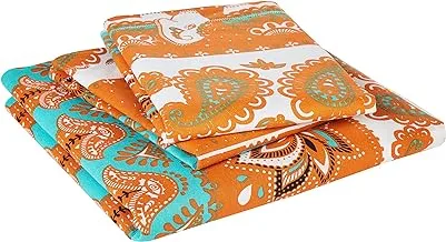 Story At Home Double Bedsheet Set, Multi-Colour, 225 cm X 250cm, Mg1509, Set Of 3