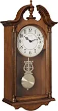 Bulova c1517 saybrook wall clock, brown cherry