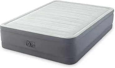 Intex Pvc Full Raised Premaire Elevated Airbed Mattress, 64904, White, 64904