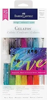 Faber Castell Gelatos Watercolour Crayons, Colourful, 121819