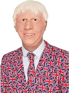 Smiffys 52492 Posh Politician Mask, Men, White, One Size